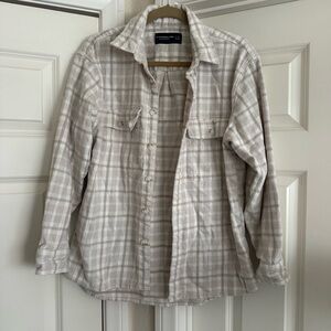 Abercrombie & Fitch Tan Lightweight Shirt Jacket